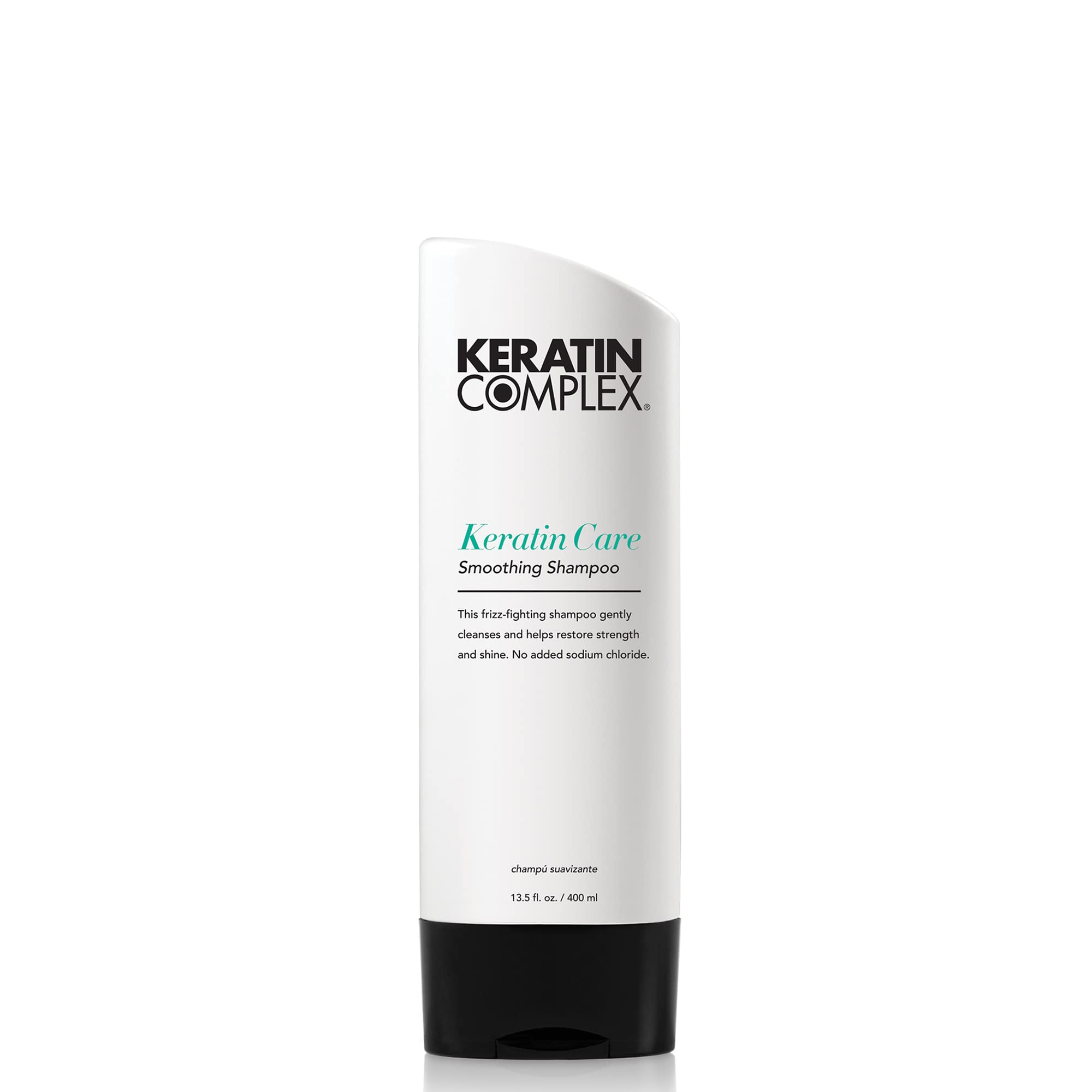 Keratin Complex front packaging showing bottle and label with product benefit