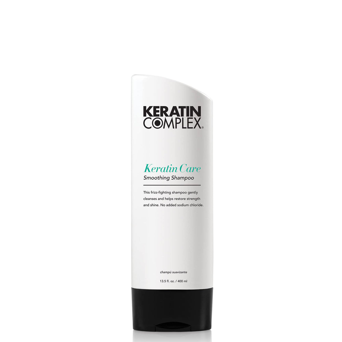 Keratin Complex front packaging showing bottle and label with product benefit