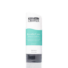 Keratin Complex shampoo texture close-up illustrating gentle lather