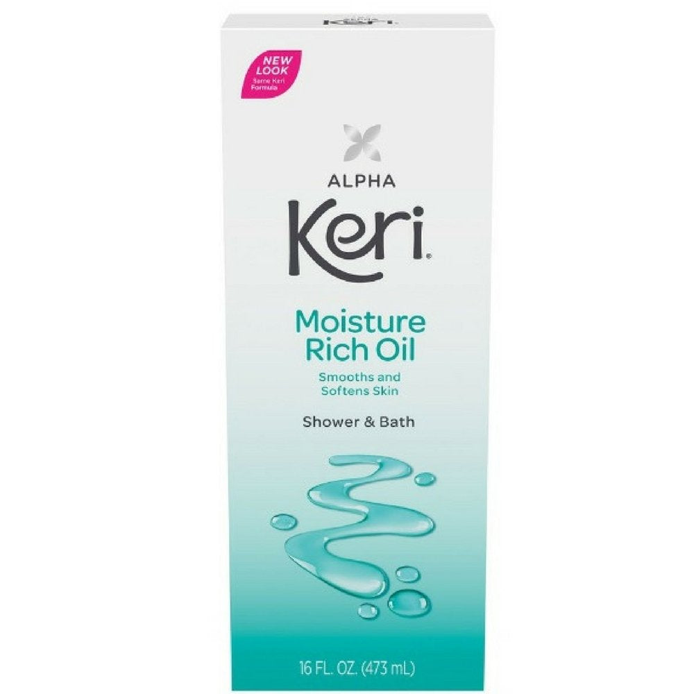 Keri Alpha Keri front bottle view showing packaging and easy-to-use cap for hydrating baths