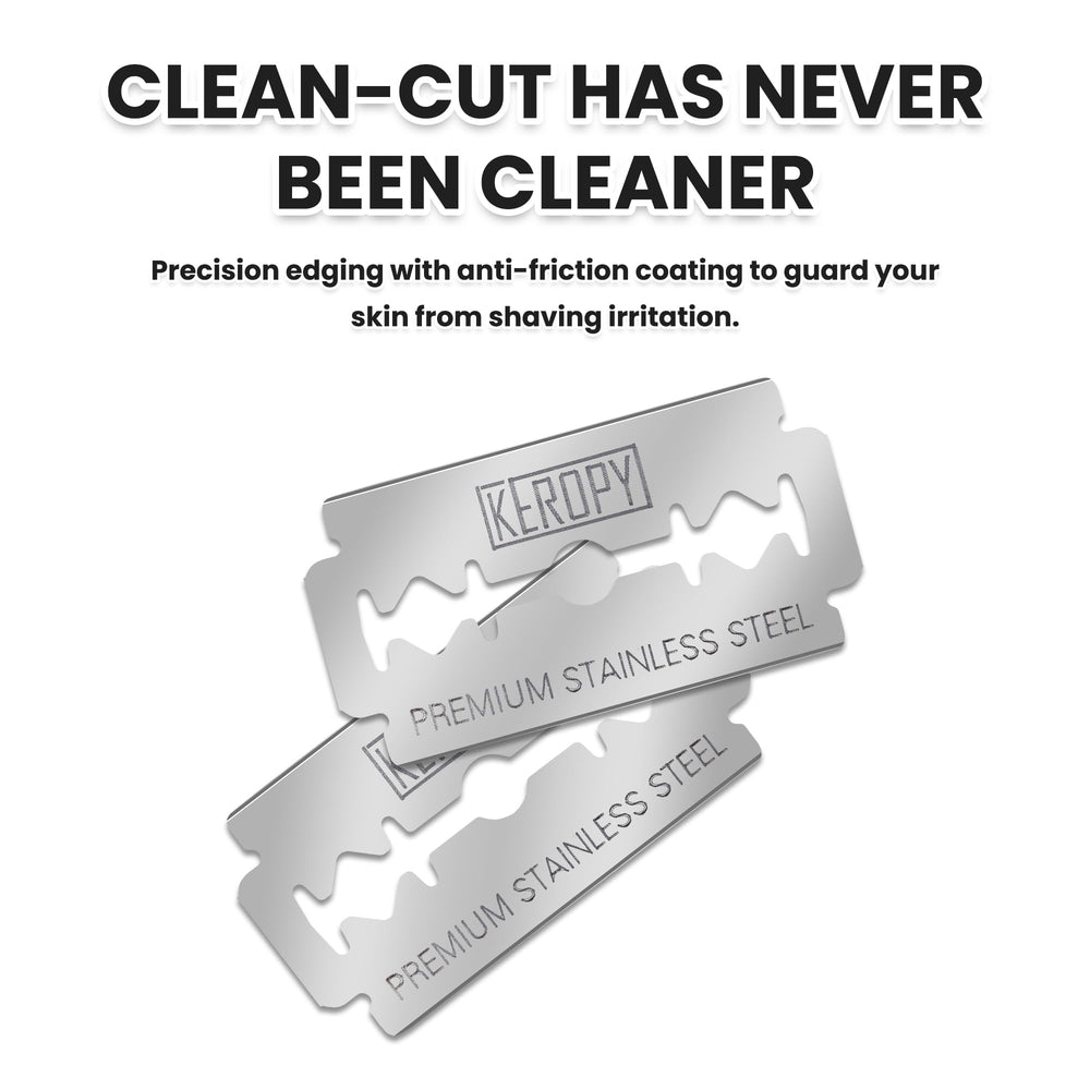 Keropy barber station with bulk blades showing professional reliability