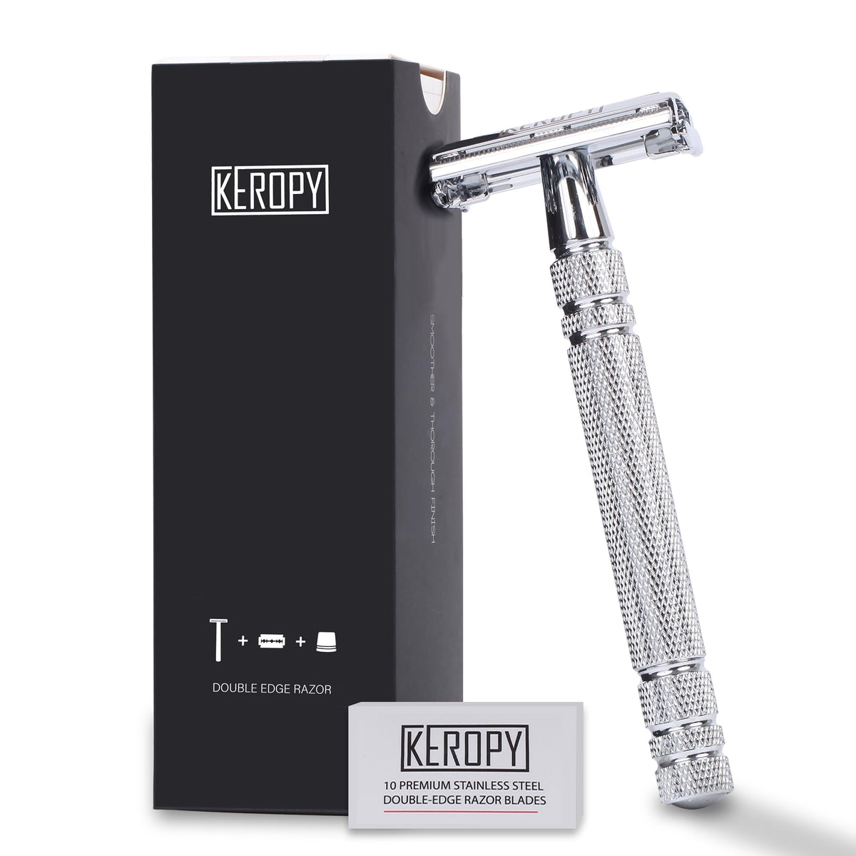 Keropy gloss silver front view showing sleek design and durability