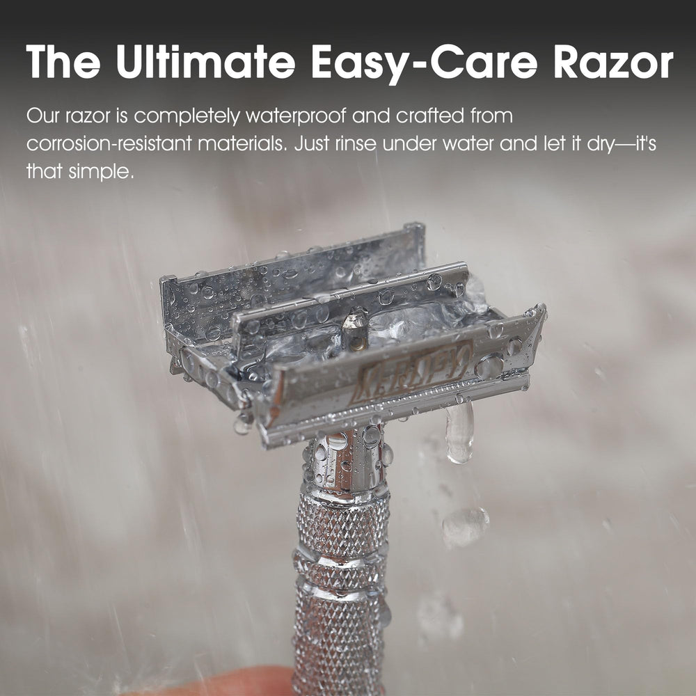 Keropy placed on bathroom counter suggesting daily grooming routine