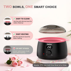 KeShi 500ml aluminum pot with removable silicone bowl for easy cleanup