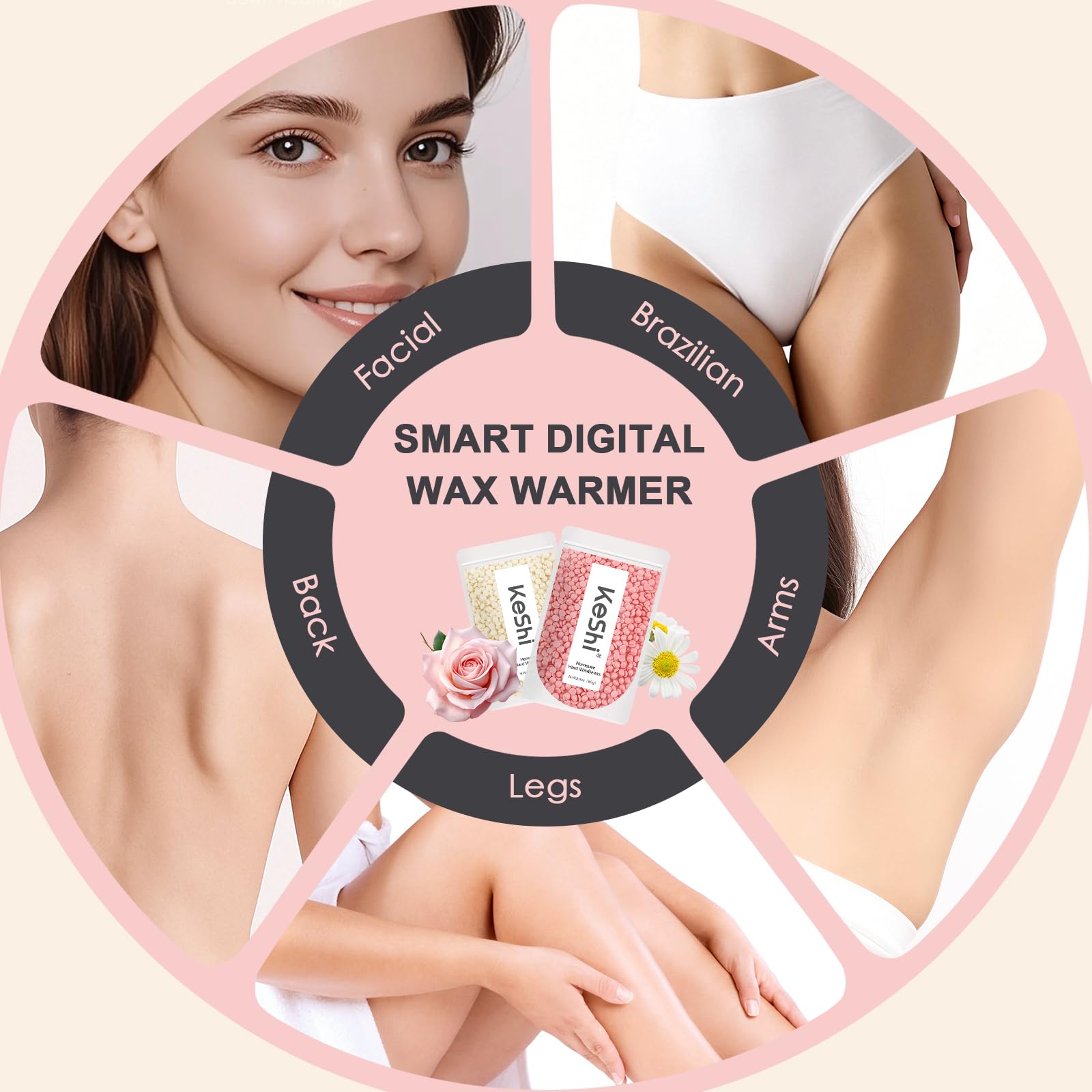 KeShi silicone bowl with wax popped out illustrating no-scrub cleanup benefit