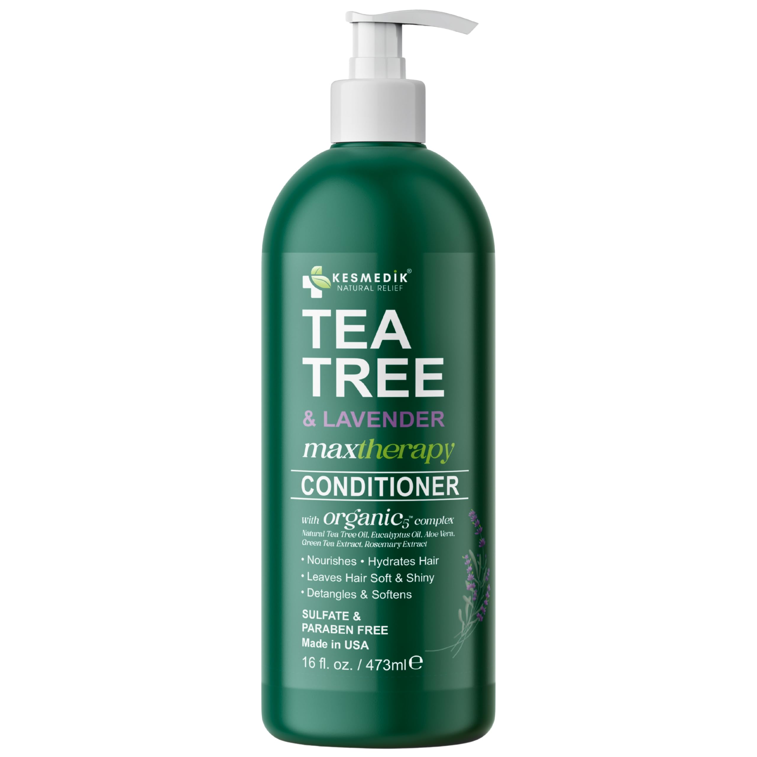 KESMEDIK conditioner on bathroom shelf paired with shampoo showcasing daily routine ease