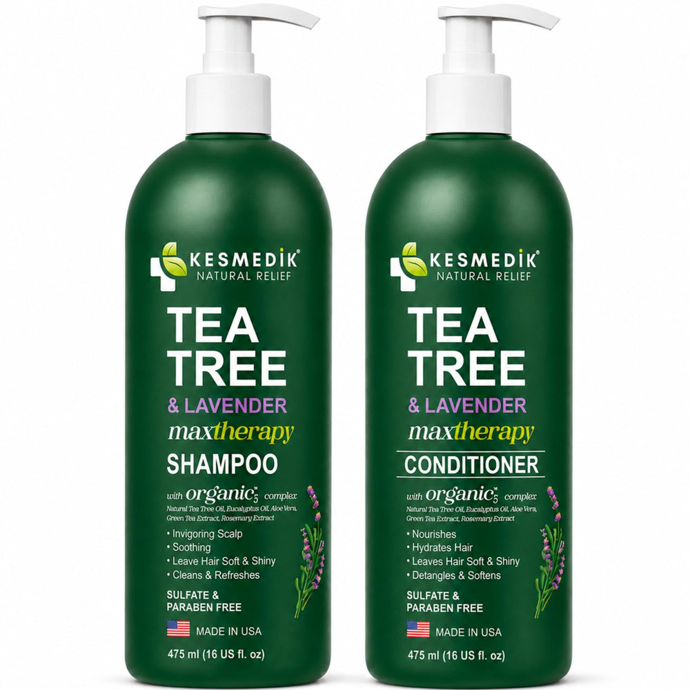 KESMEDIK lifestyle on bathroom counter highlighting daily grooming routine