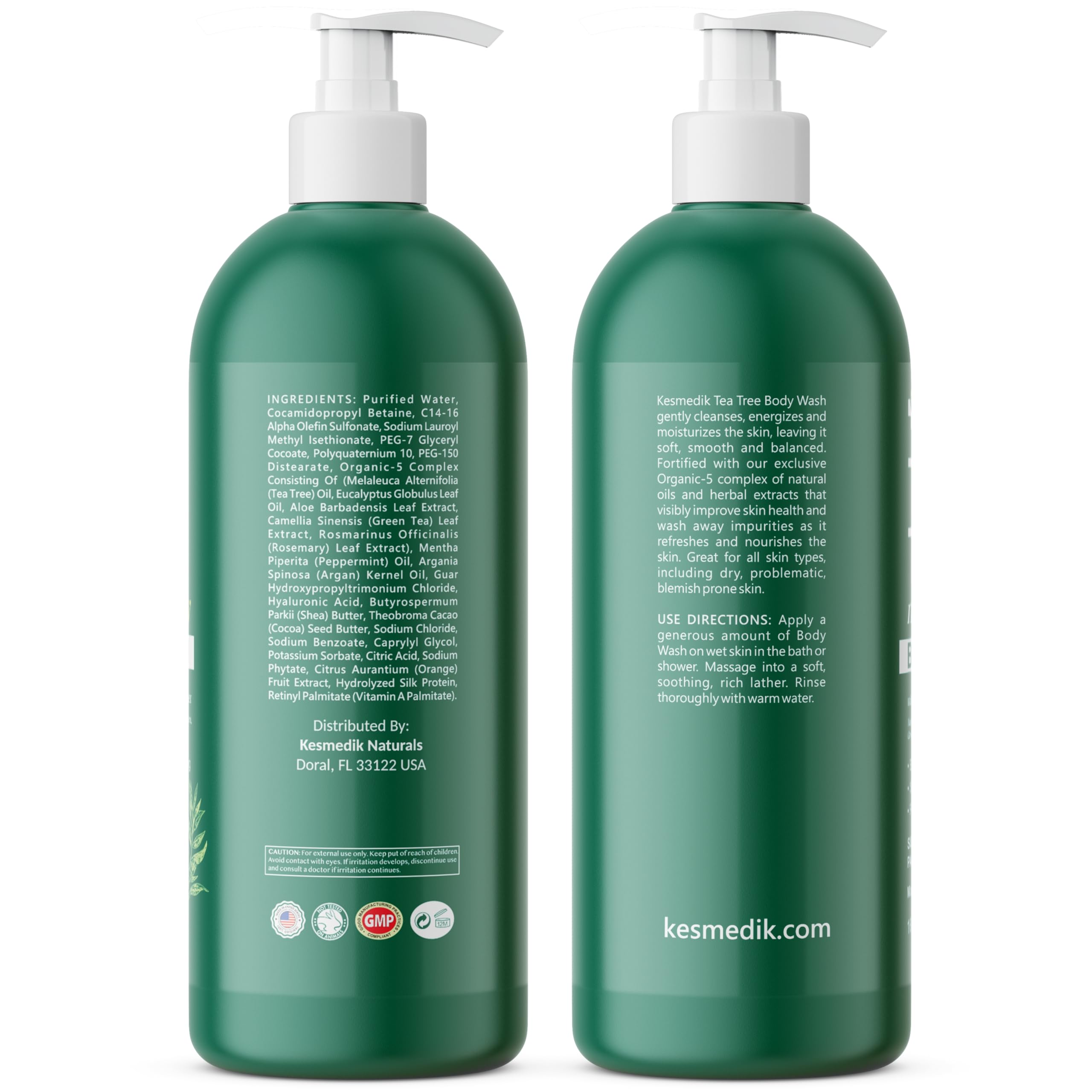 KESMEDIK next to shampoo for size and use comparison benefits