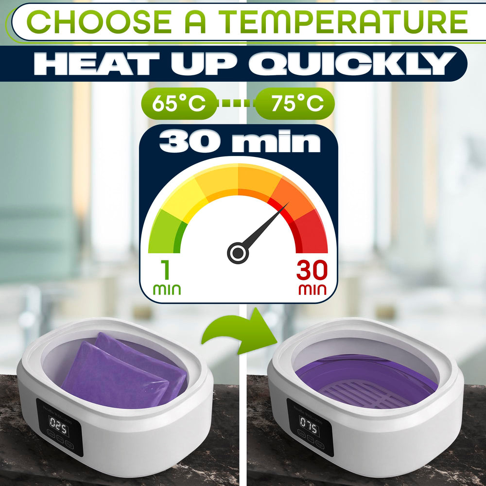 KETAR close-up of two-mode temperature control for adjustable melting and safety