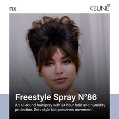 KEUNE label detail highlighting product name and benefits for quick identification