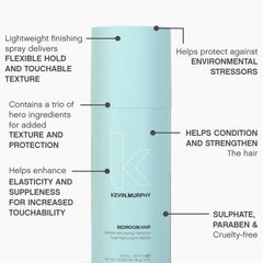 KEVIN.MURPHY bottle in hand for size reference and portability benefit
