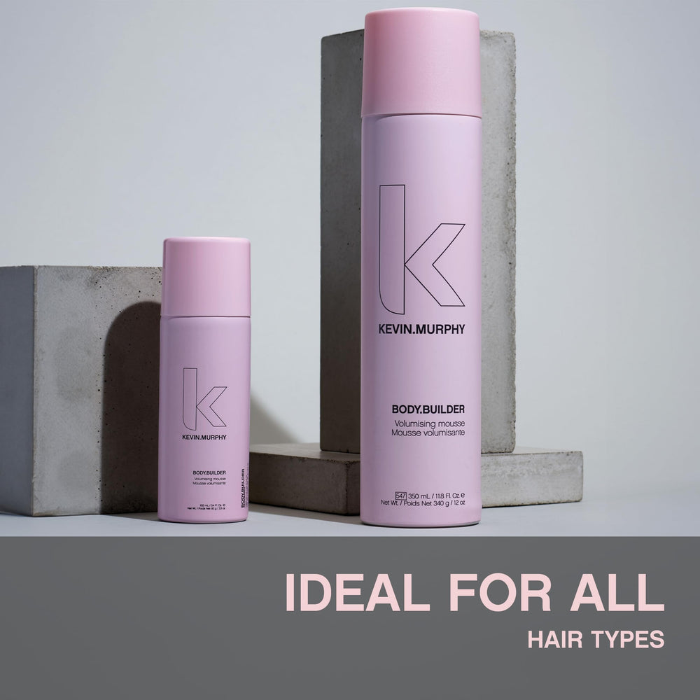 KEVIN.MURPHY before and after styling demonstrating visible fuller hair benefit