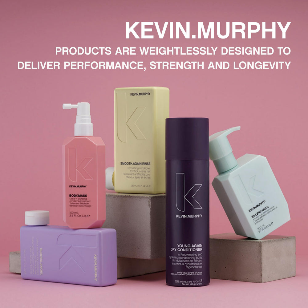 KEVIN.MURPHY label and ingredients view highlighting paraben-free, salon-grade benefits