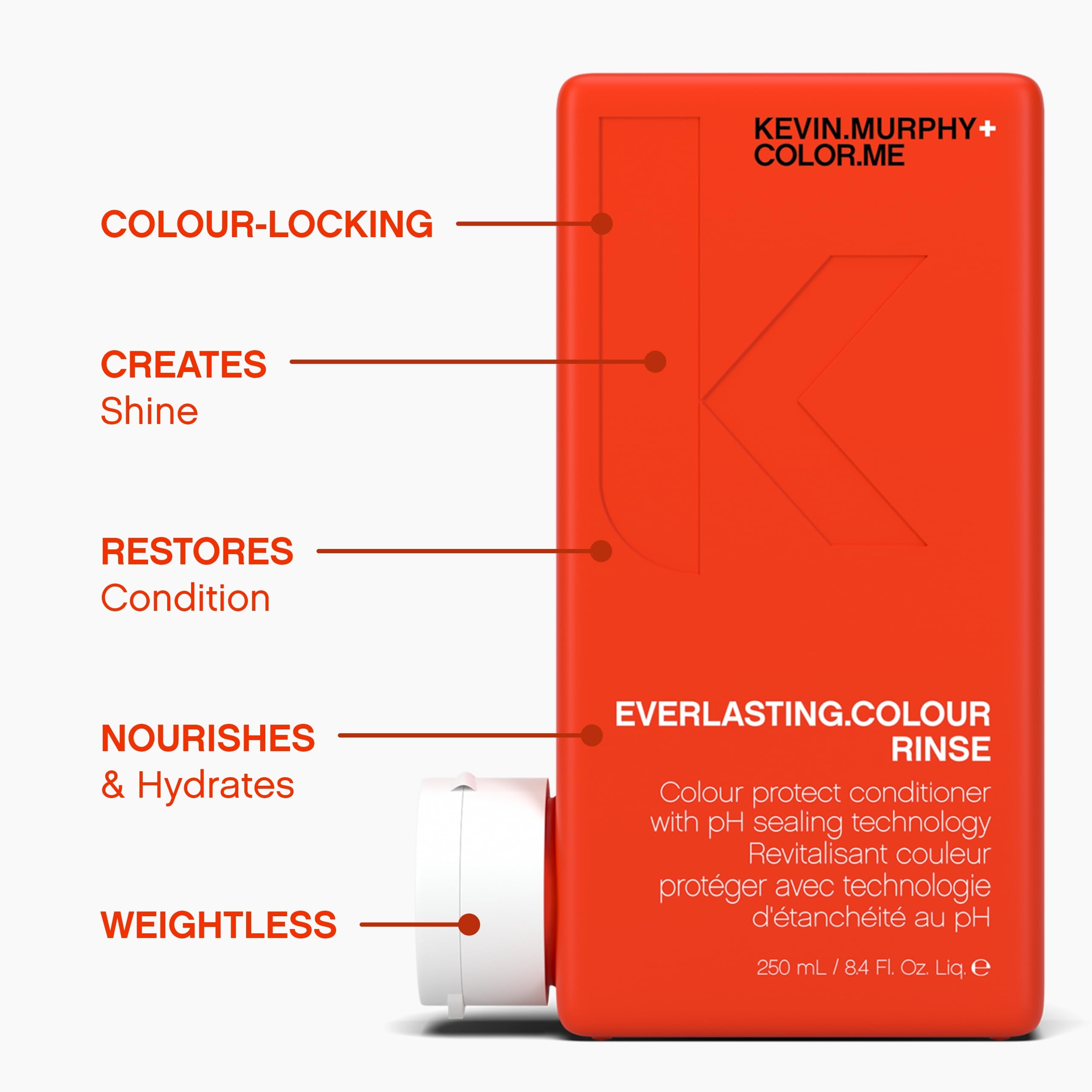 KEVIN.MURPHY product being applied in shower to protect colour and detangle