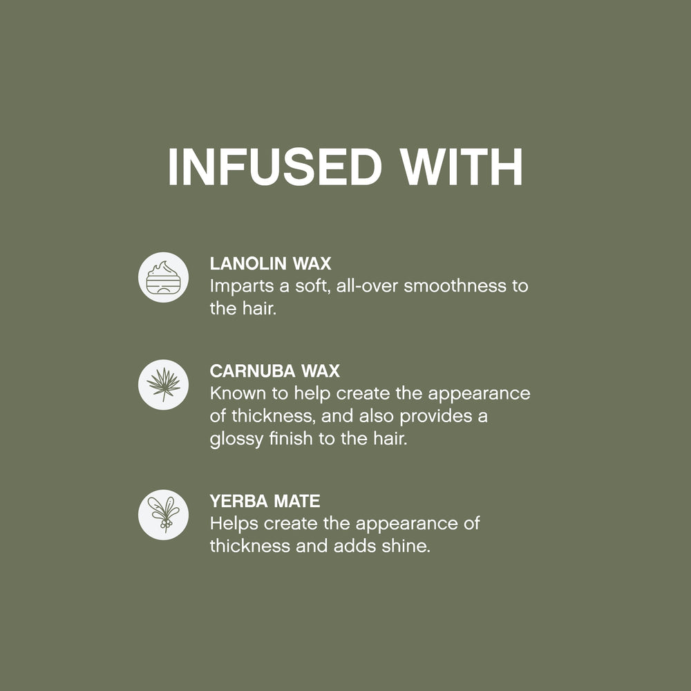 KEVIN.MURPHY Free.Hold ingredients label close-up highlighting wax blend benefits