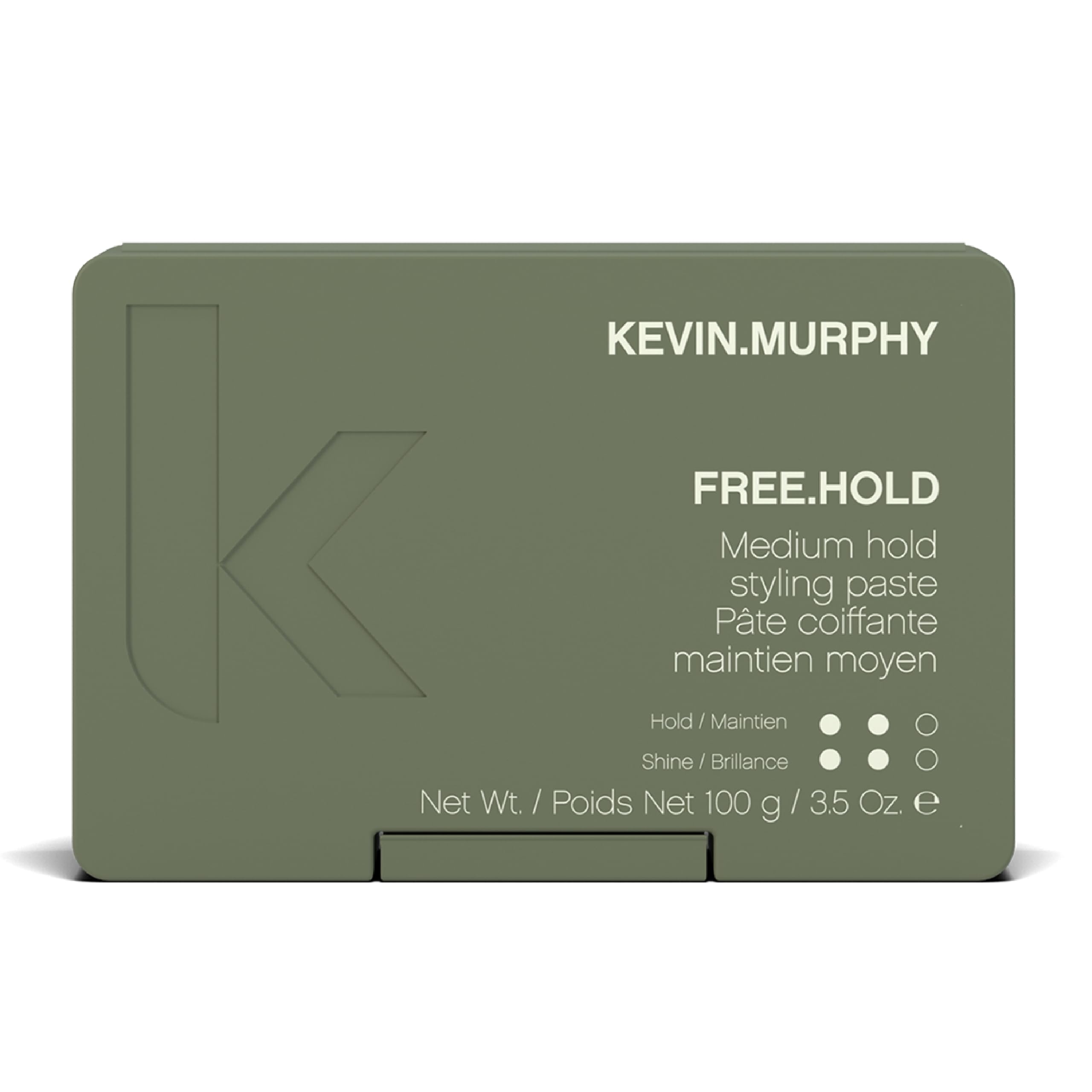KEVIN.MURPHY FREE.HOLD front jar showing packaging and quick identification benefit