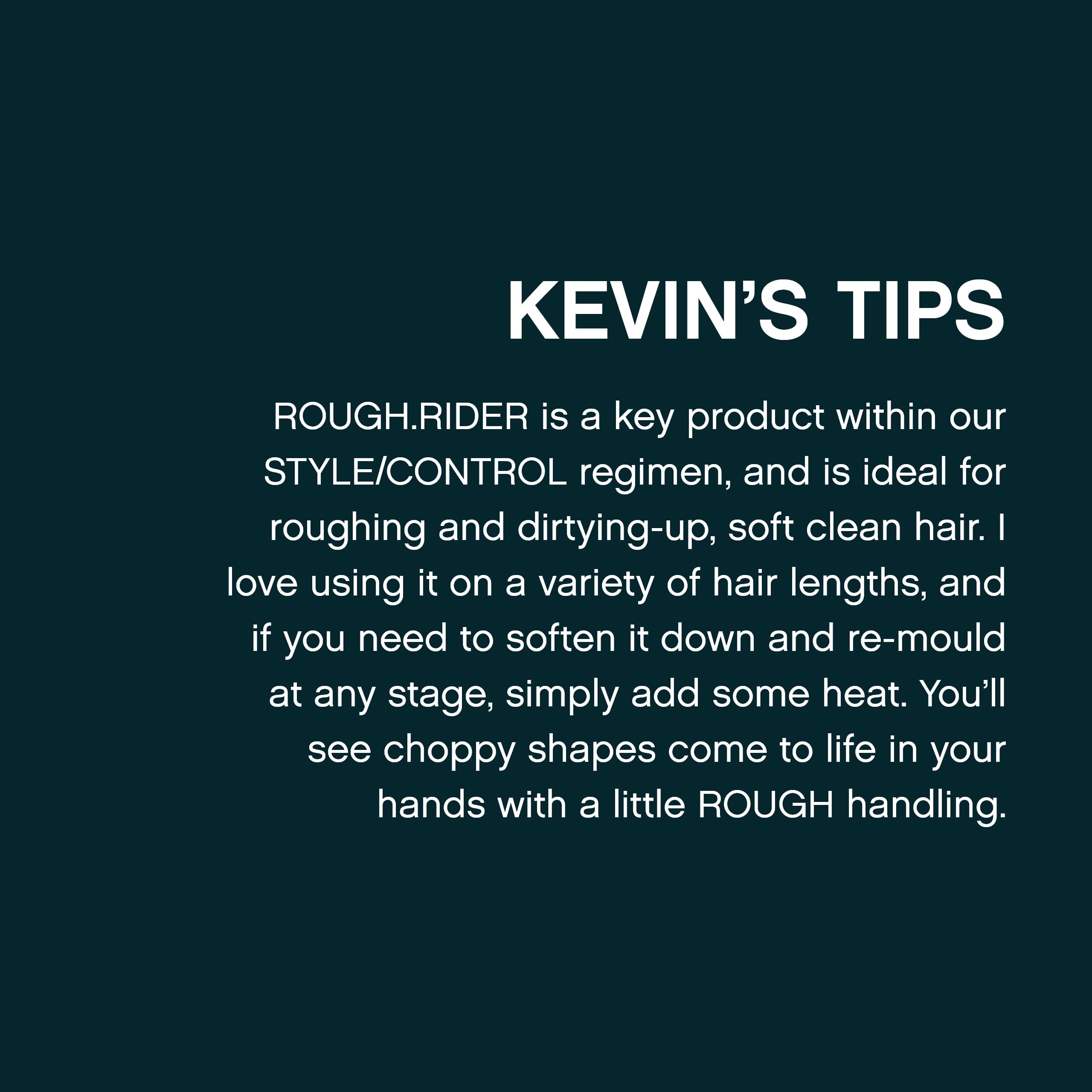 KEVIN.MURPHY ingredients label close-up highlighting soya and bamboo extracts