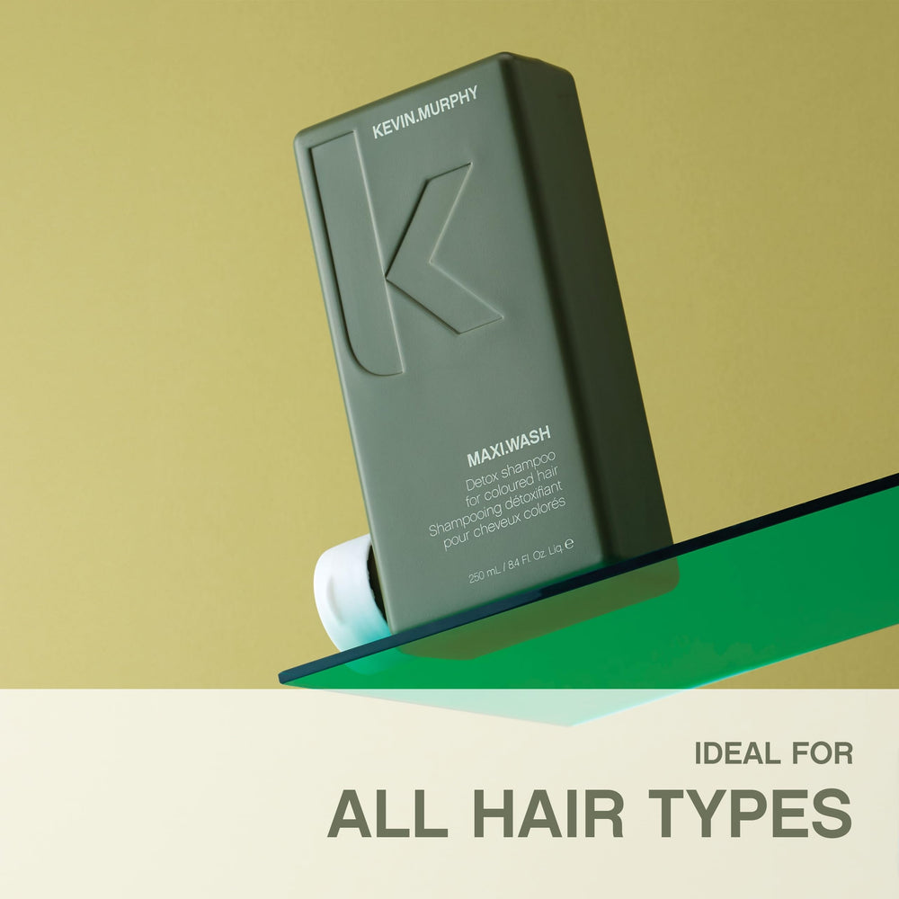 KEVIN.MURPHY bottle beside ruler illustrating the 250 mL size and scale