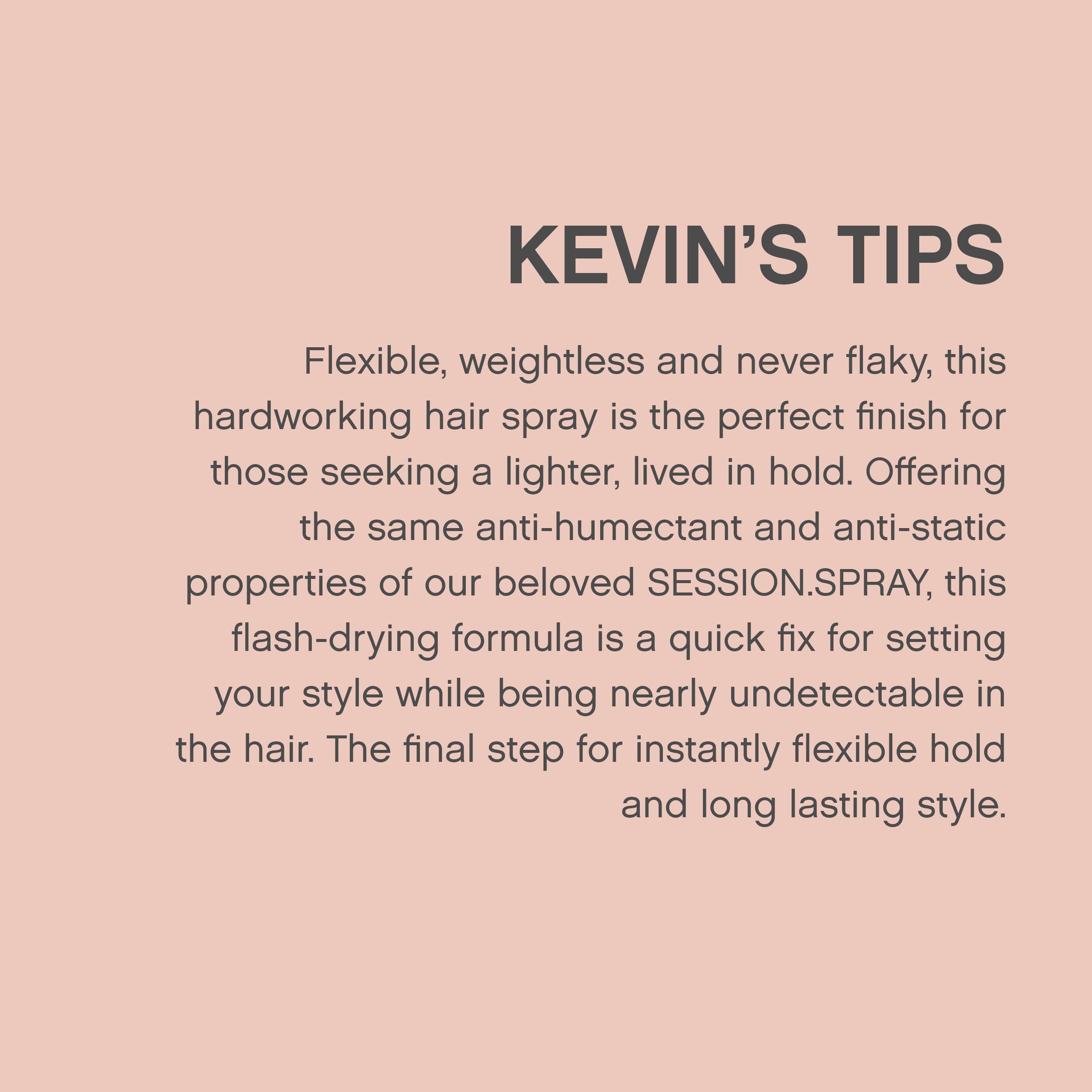 KEVIN.MURPHY label close-up highlighting botanicals and conditioning benefits