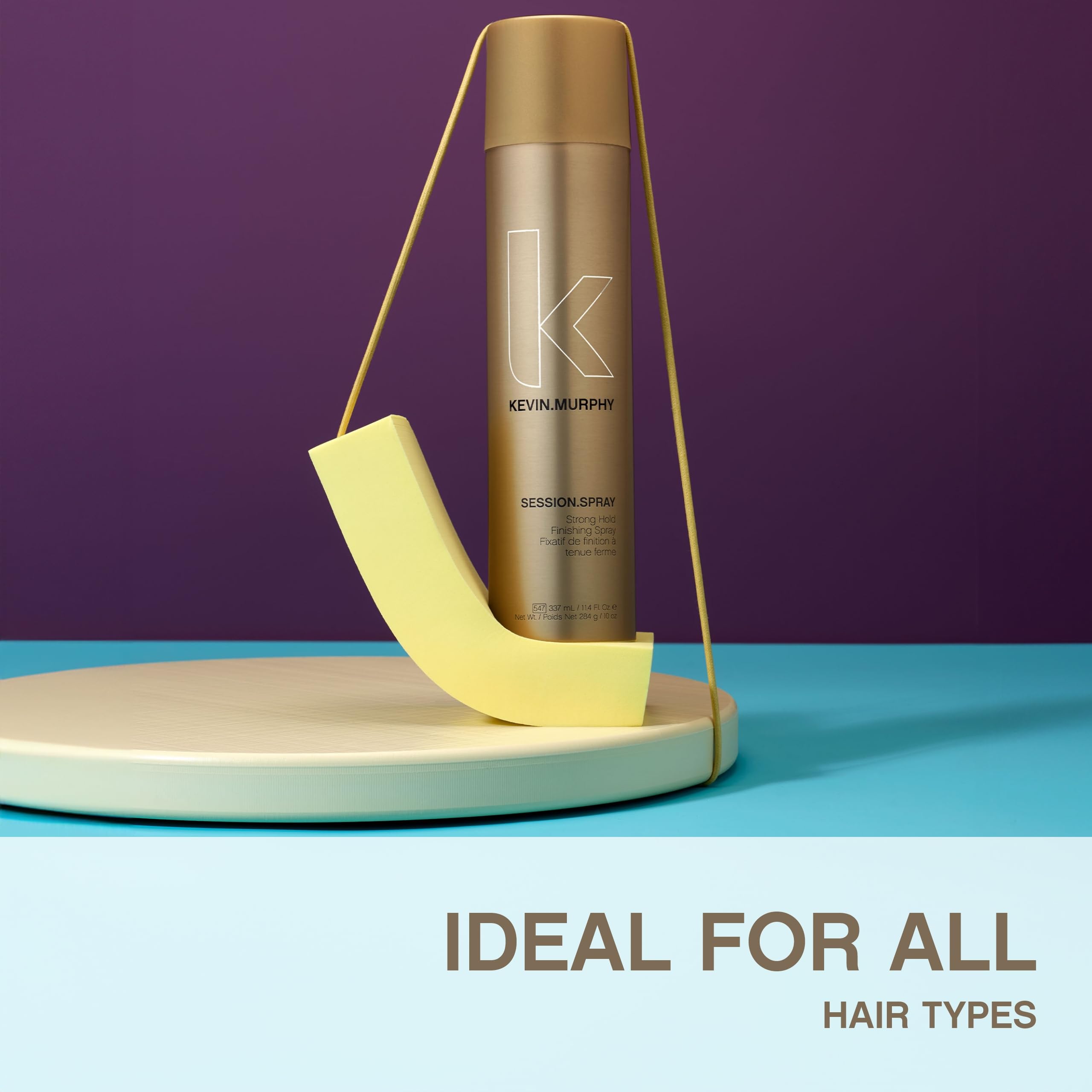 KEVIN.MURPHY in-use on updo showing long-lasting hold benefit