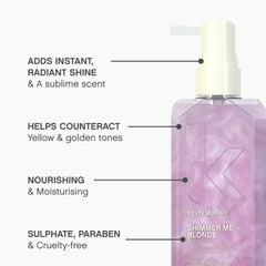 KEVIN.MURPHY bottle in hand to display 3.4 fl oz size and travel-friendly benefit