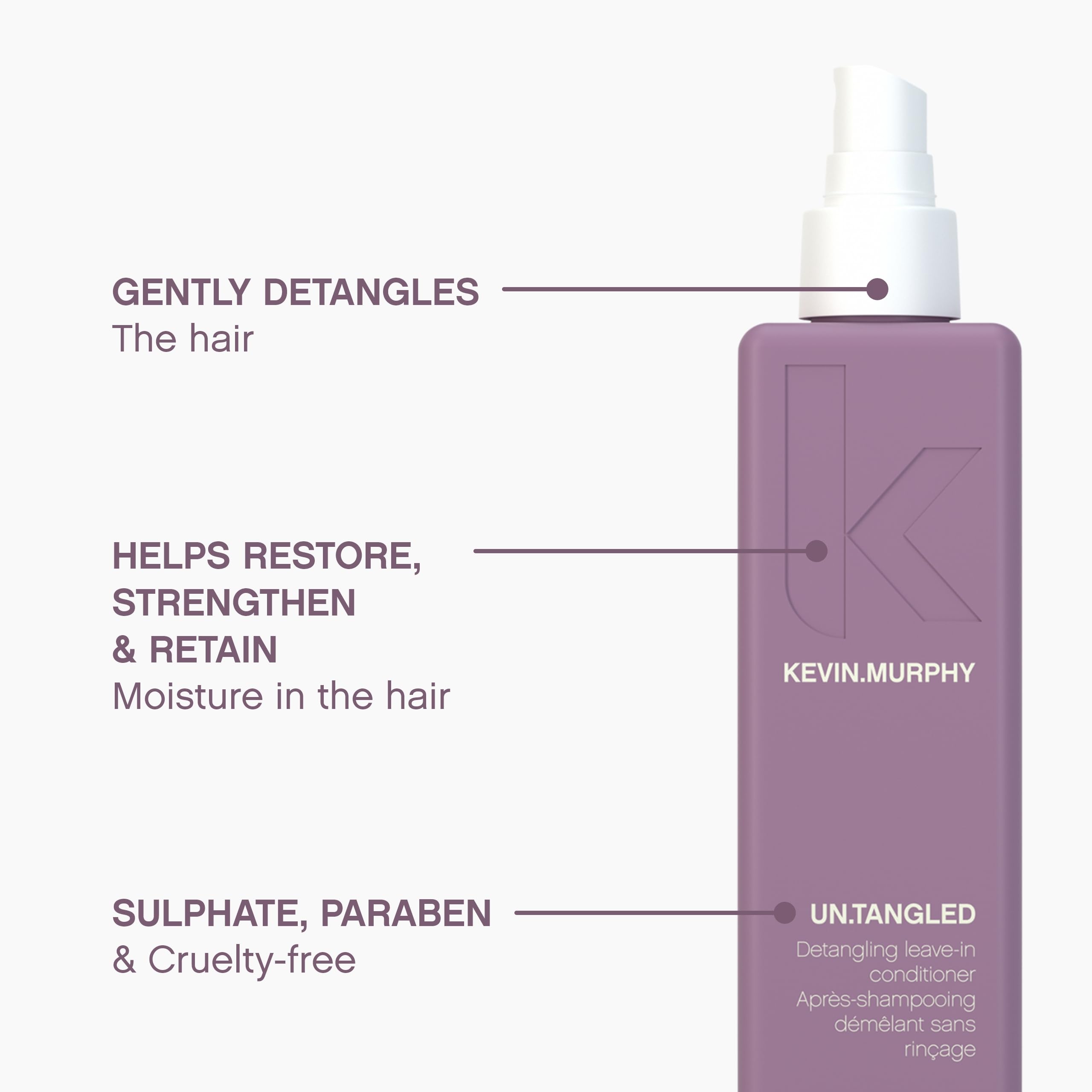 KEVIN.MURPHY UN.TANGLED bamboo extract close-up highlighting strengthening antioxidant benefit