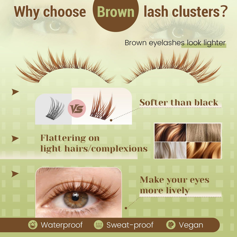 KEYYOU texture and clear band detail for seamless lash blending