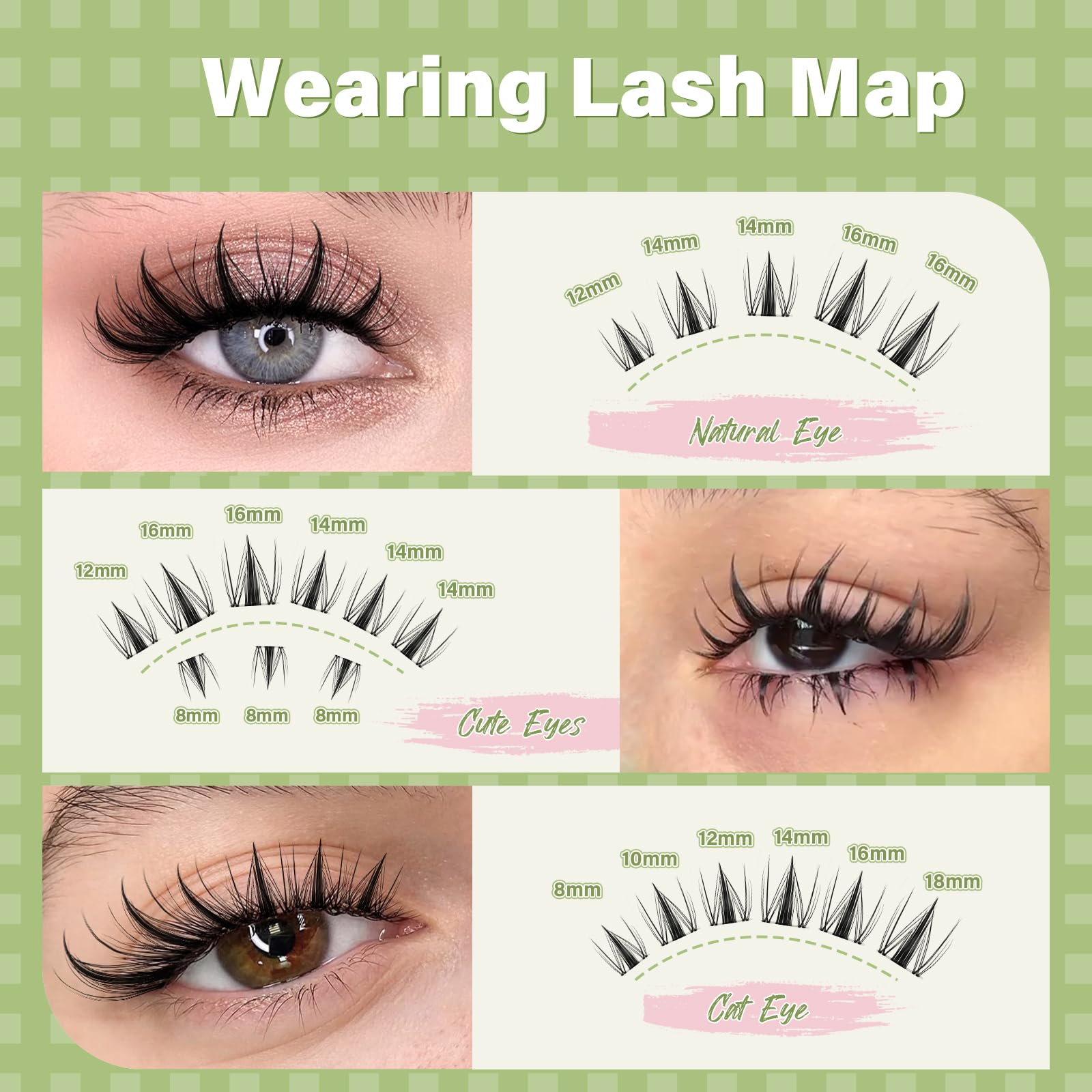 KEYYOU tweezers placing a cluster at lash line for precise beginner-friendly application