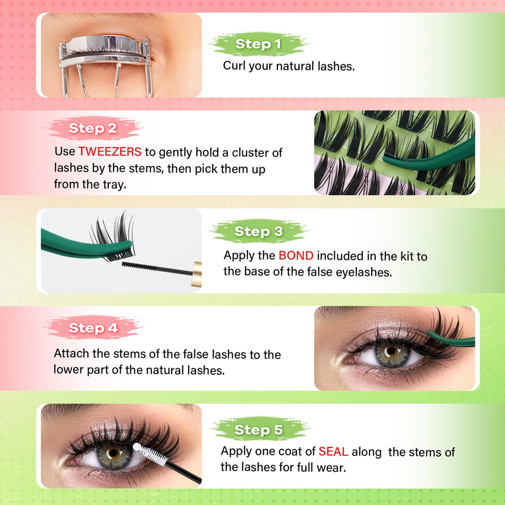 KEYYOU lash glue and sealant bottles staged to show long-lasting hold