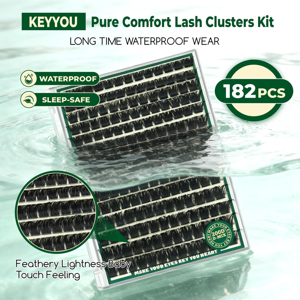 KEYYOU macro of lash fiber texture emphasizing breathable comfort