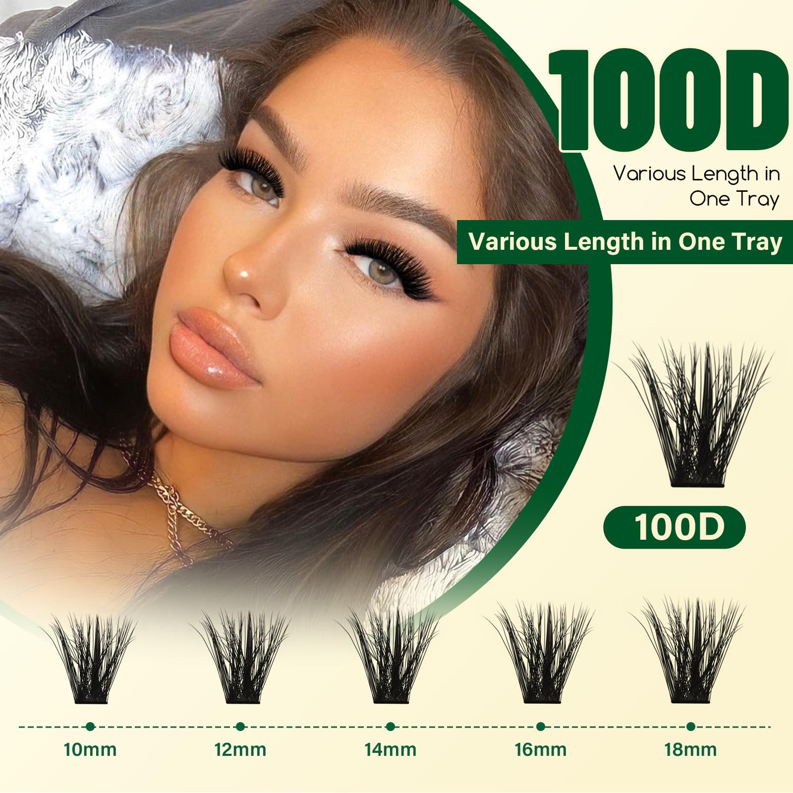 KEYYOU lashes worn with party makeup demonstrating dramatic effect