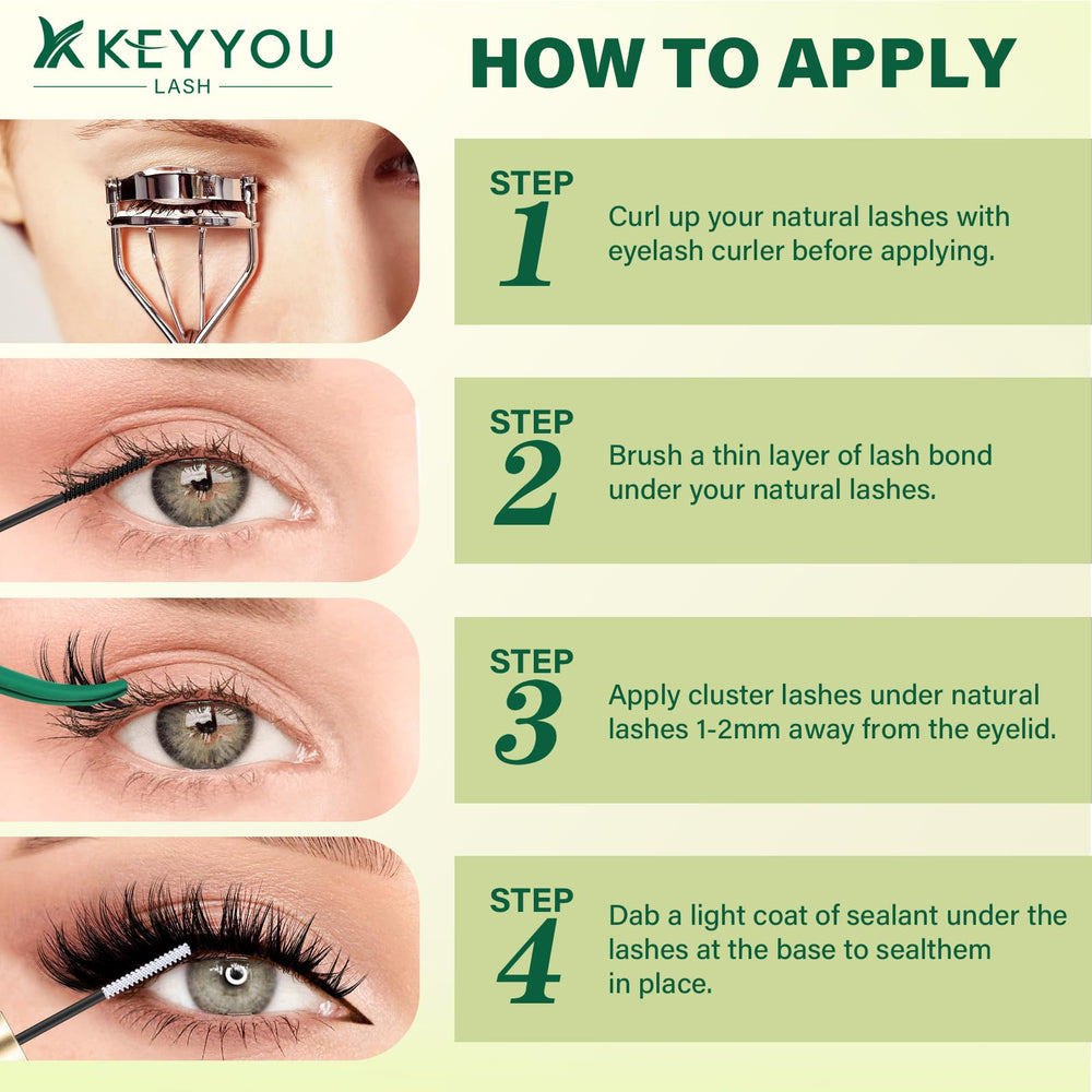 KEYYOU lifestyle shot wearing lashes showing natural daytime enhancement
