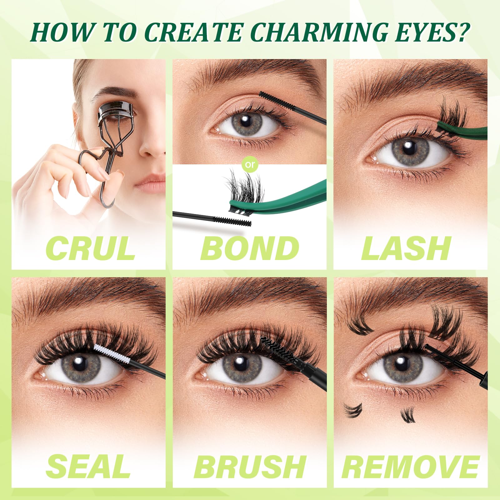KEYYOU lashes worn in lifestyle setting demonstrating lifted, camera-ready eyes