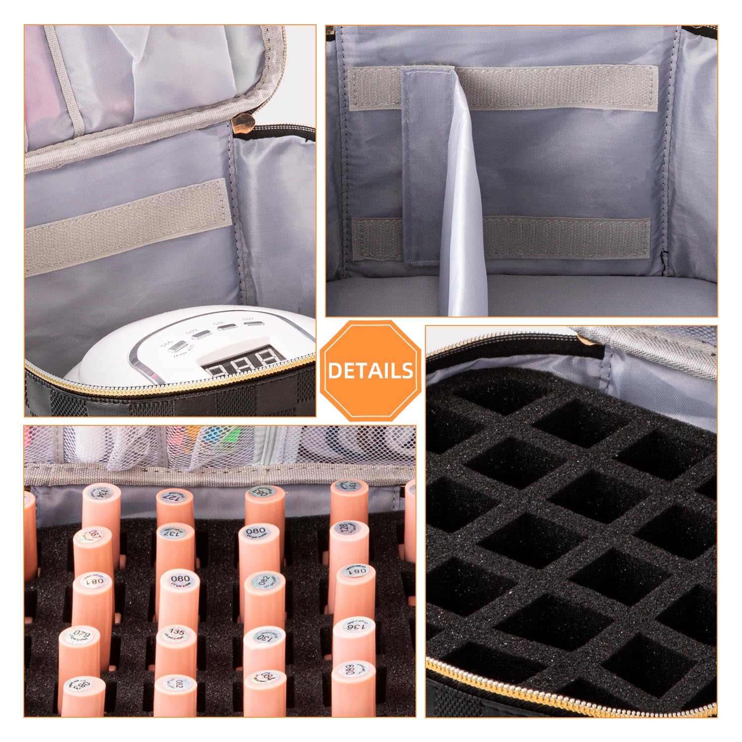 KGMCARE exterior PU leather and reinforced handle, easy to carry and wipe clean benefit