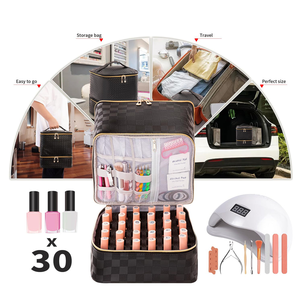 KGMCARE open layout with UV lamp inside, organized kit ready for use benefit