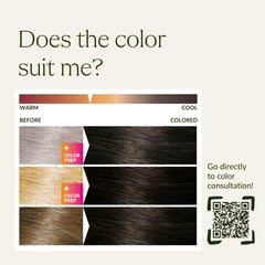 khadi application on hair illustrating even plant pigment coating and control