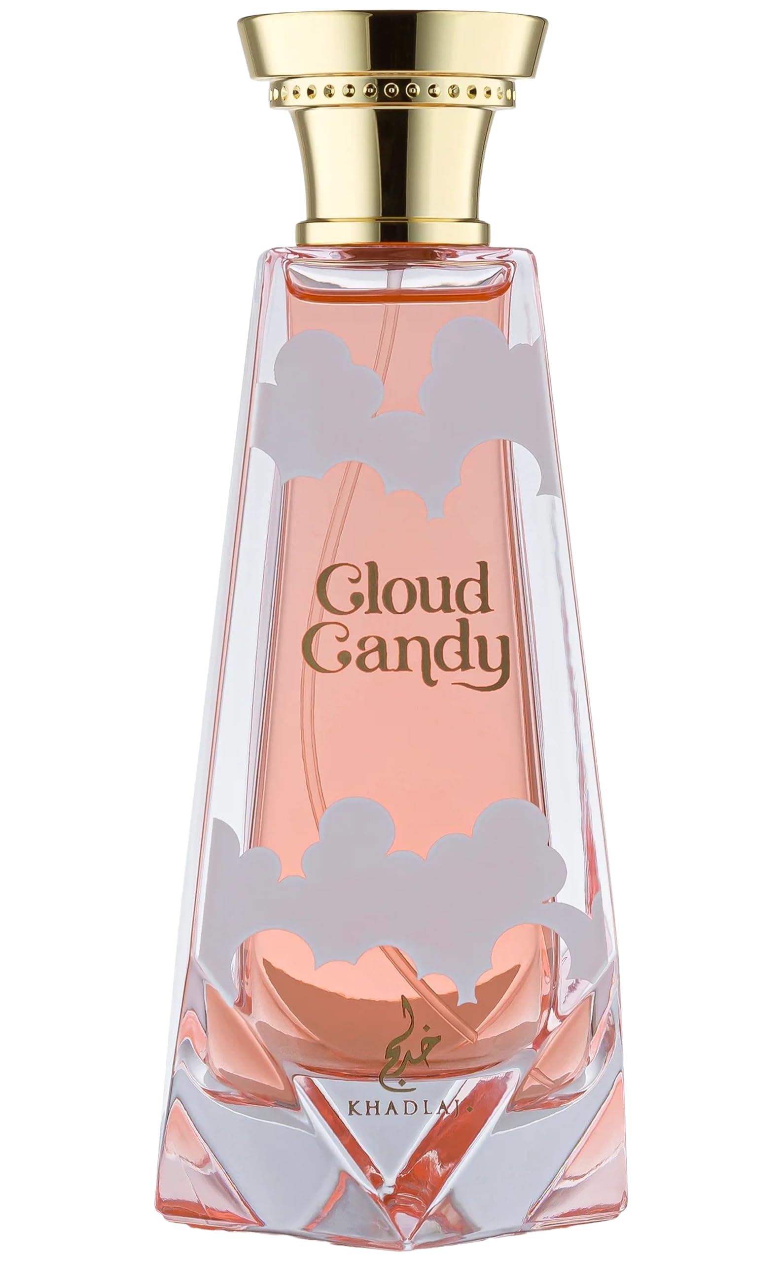 KHADLAJ PERFUMES Cloud Candy front bottle showing elegant packaging and sweet character