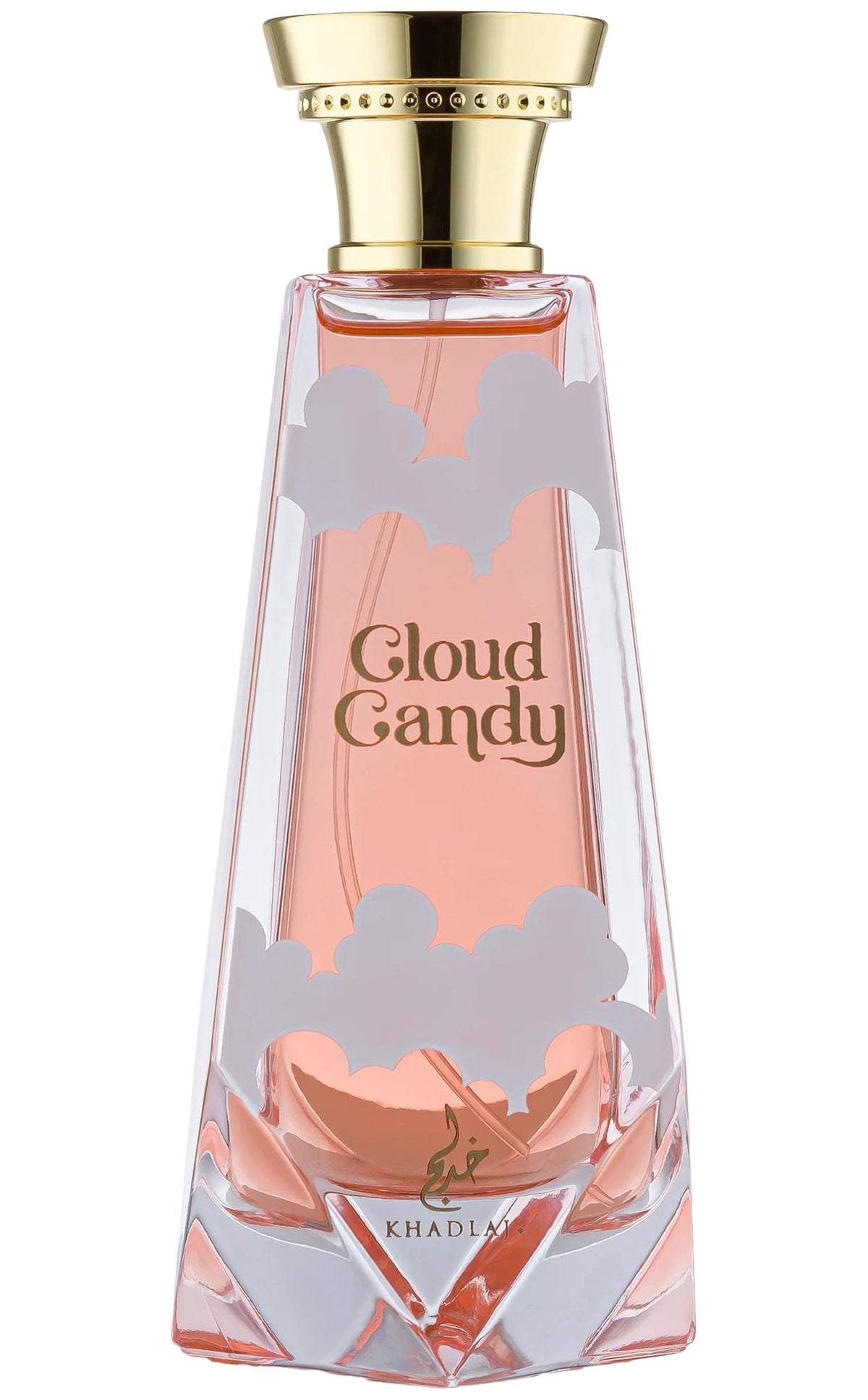 KHADLAJ PERFUMES Cloud Candy front bottle showing elegant packaging and sweet character