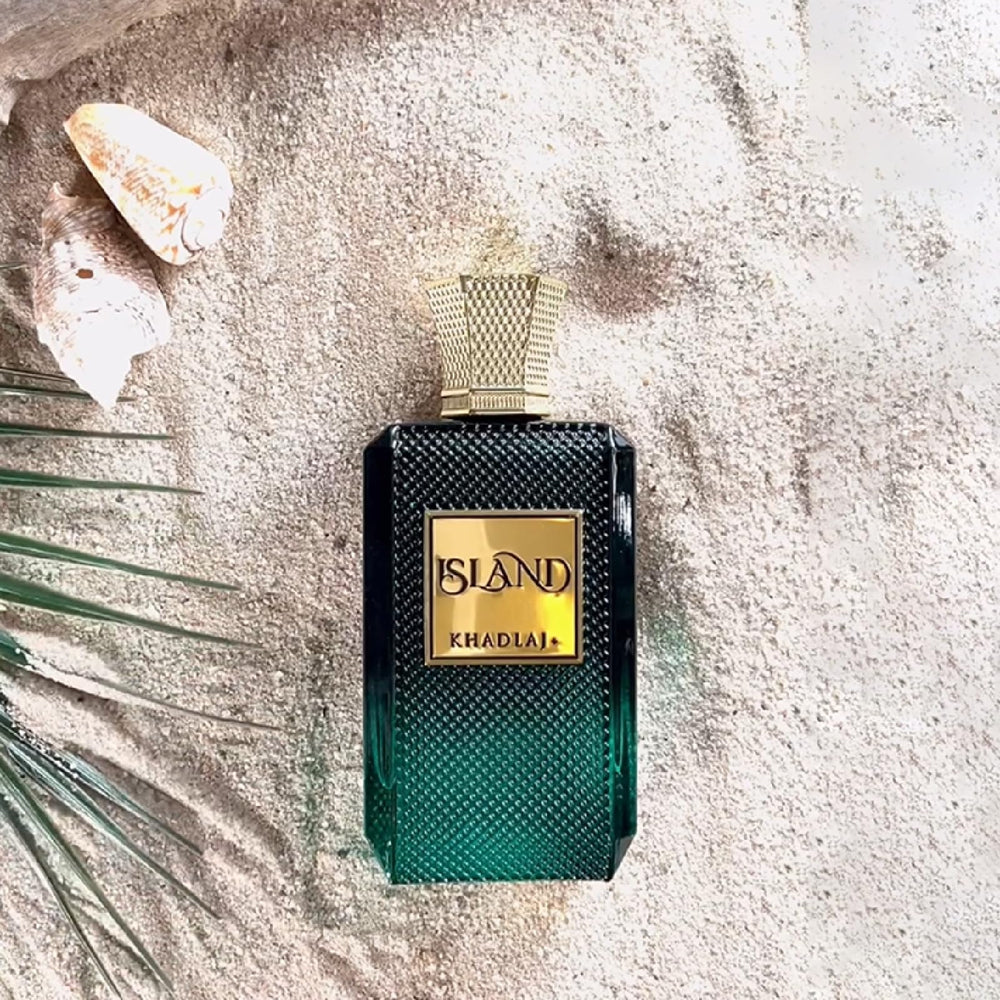 Khadlaj ingredients display with coconut pineapple bergamot for tropical richness