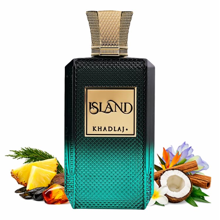 Khadlaj bottle on vanity with accessories to show lifestyle elegance