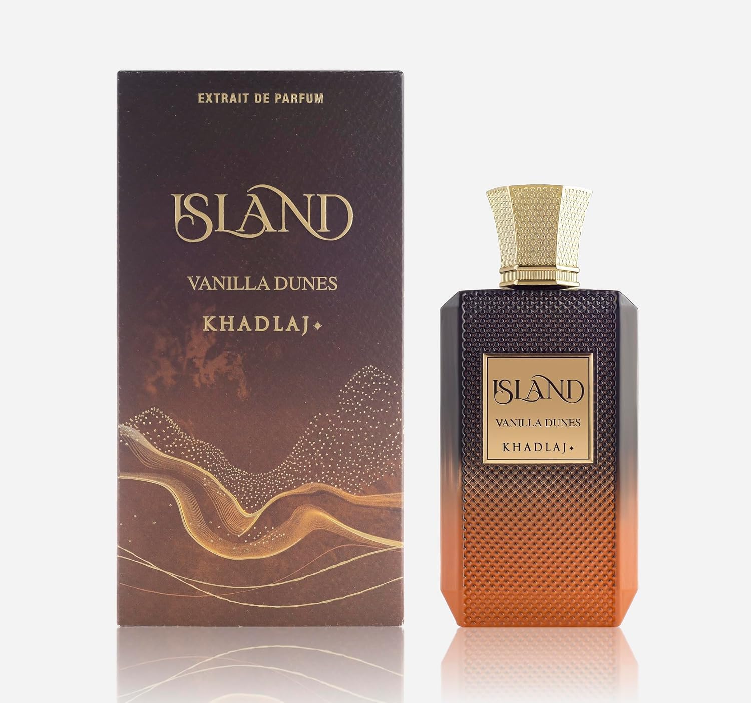 KHADLAJ PERFUMES front bottle shot showing elegant design and premium presence
