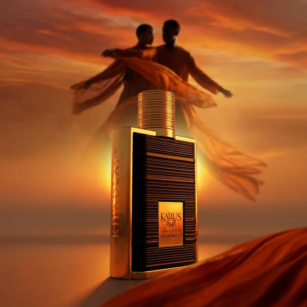 KHADLAJ PERFUMES spray action demonstrating mist for easy application