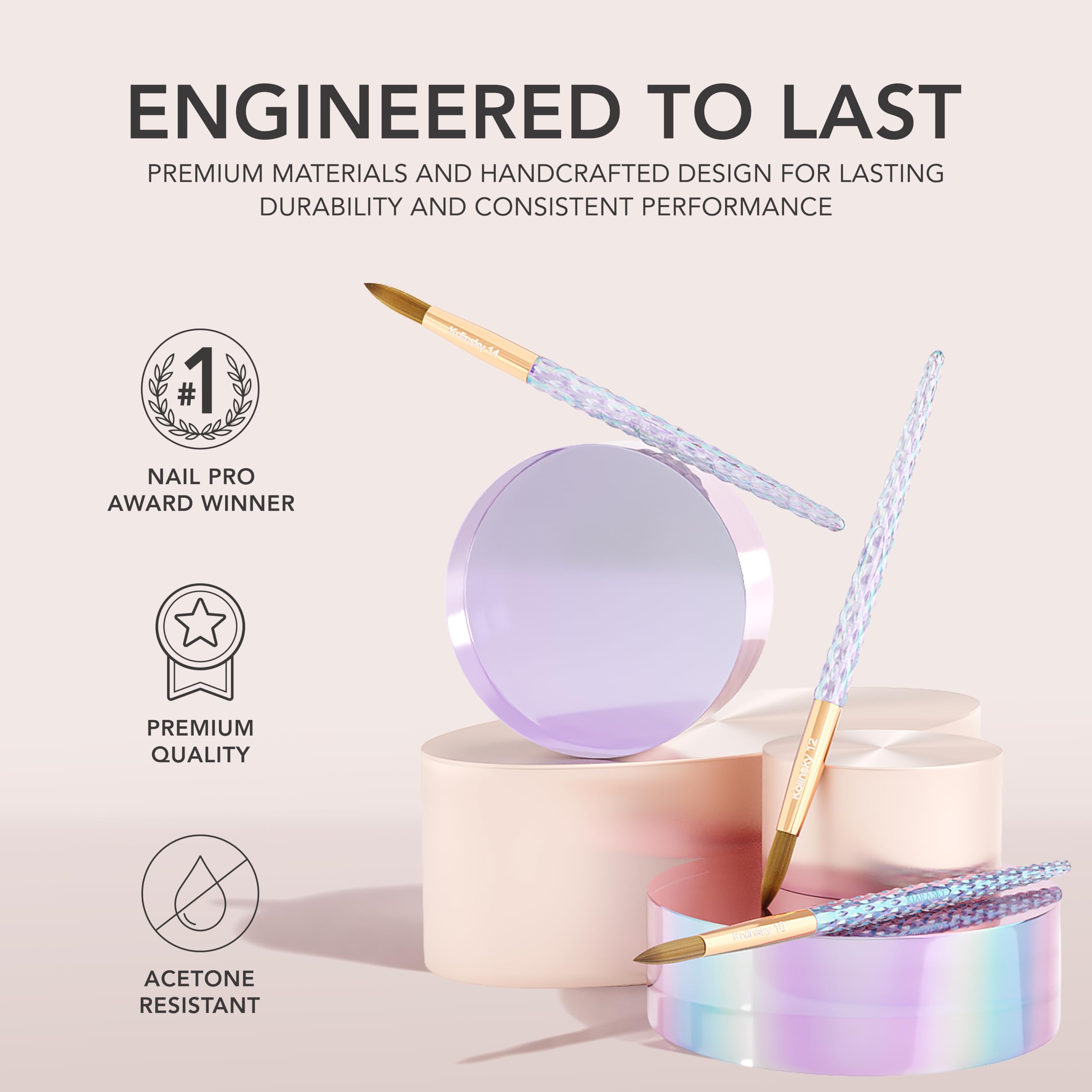 Kiara Sky brush sculpting nails in use demonstrating precise bead placement