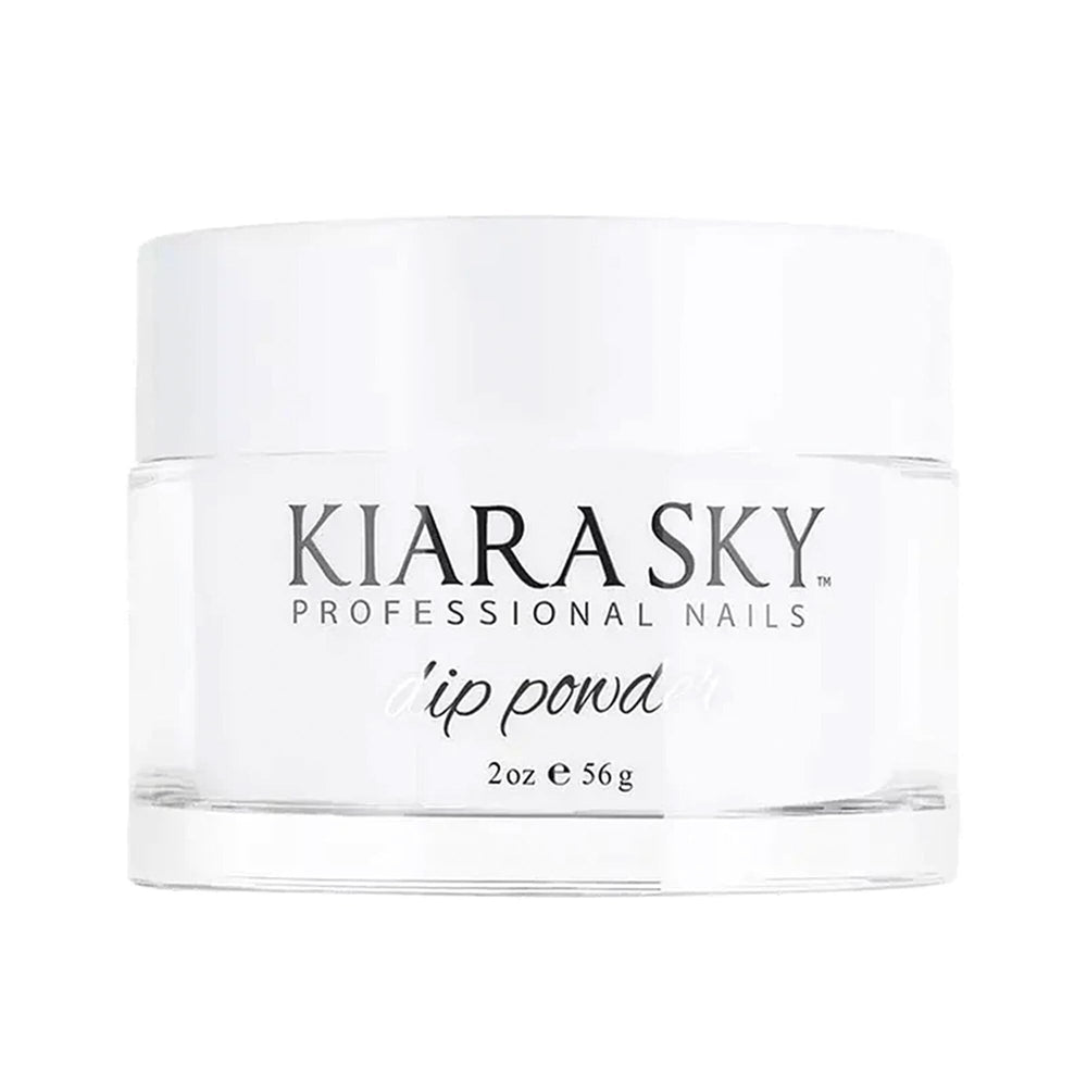 KIARA SKY clear dip powder jar front view showing professional packaging and easy application