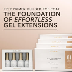 KIARA SKY non-wipe cured gel texture close-up showing smooth finish and debris resistance benefit