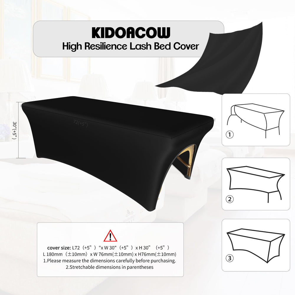 KIDOACOW surface texture closeup shows soft 180g fabric for client comfort