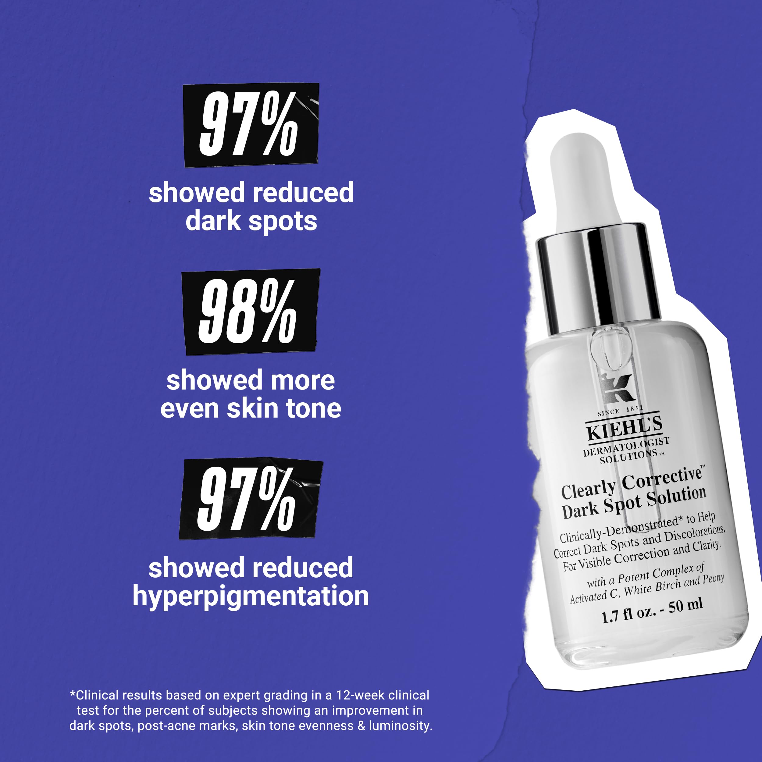 Kiehl's bottle next to a coin comparing compact 0.5 fl oz size