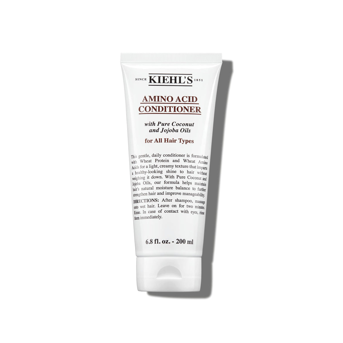 Kiehl's bottle front packaging showing product and benefit of gentle daily conditioning
