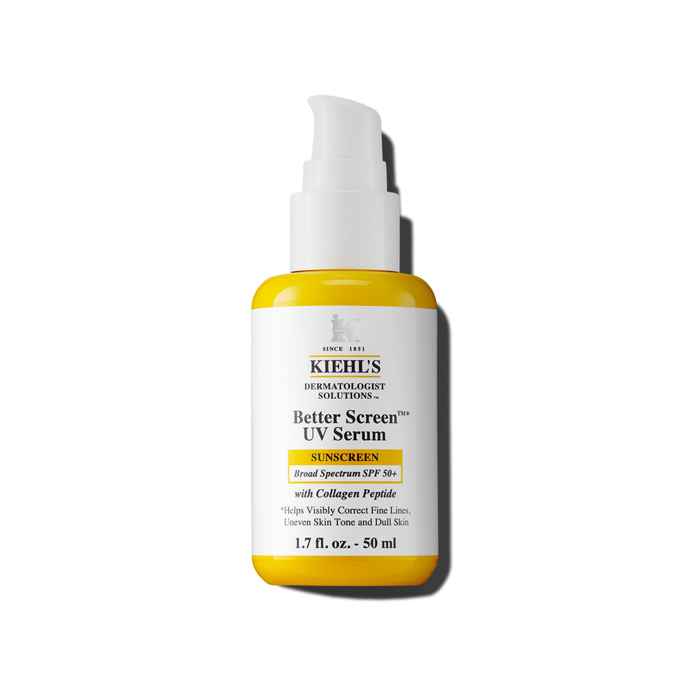 Kiehl's front packaging showing SPF 50+ protection and lightweight benefits