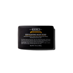 Kiehl's body bar front packaging showing brand and bar shape, highlights cleansing benefit